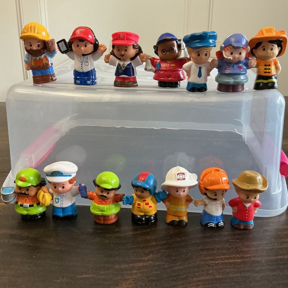 Fisher-Price Little People Community Helpers Career Figures Lot of 14 Mixed Toy